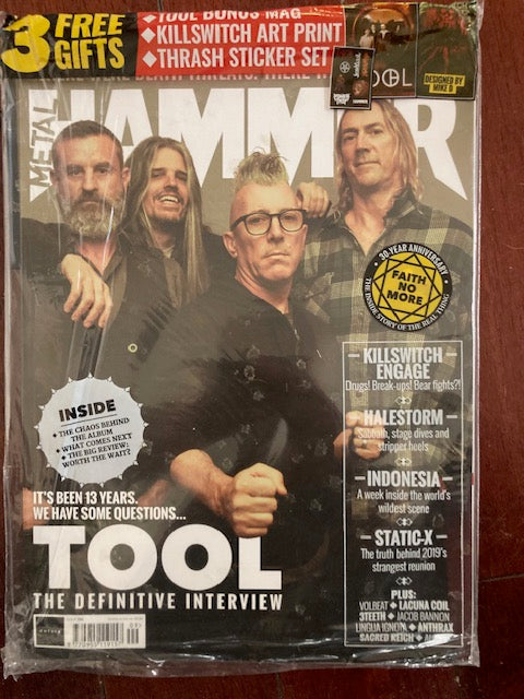 Metal Hammer Sept 2019 Issue #326 Tool w/ Bonus Mag Stickers & Art Print