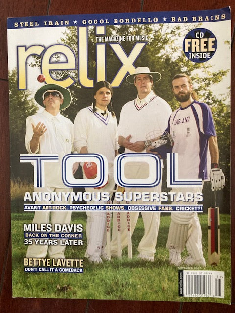 Relix Magazine November 2017 Cover: Tool