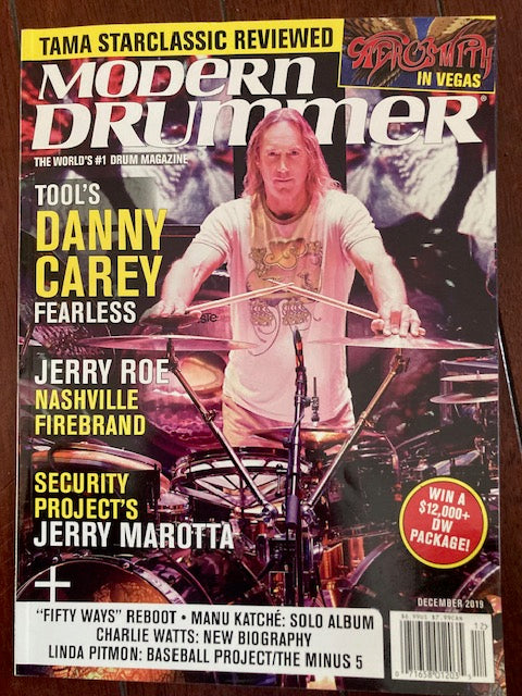 Modern Drummer Magazine December 2019 Tool Danny Carey Jerry Roe Jerry Marotta