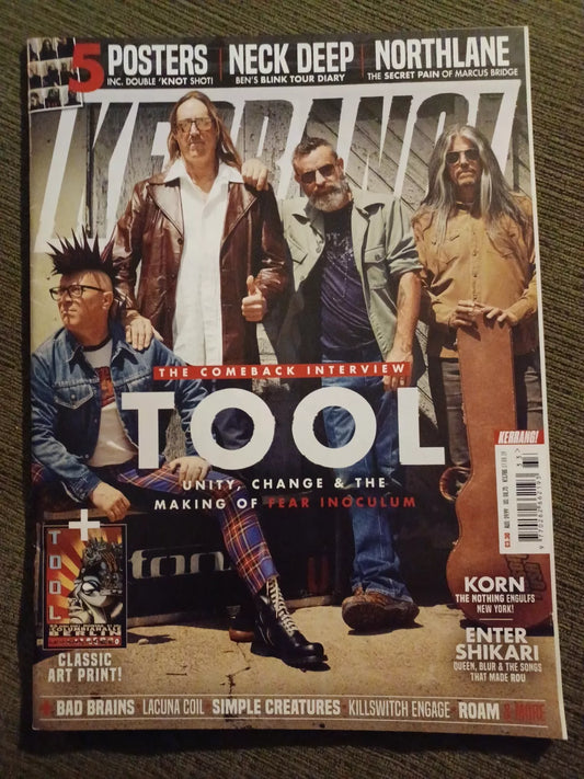 Kerrang Kerrang! Magazine K!1786 1786 August 2019 Tool w/ Art Print